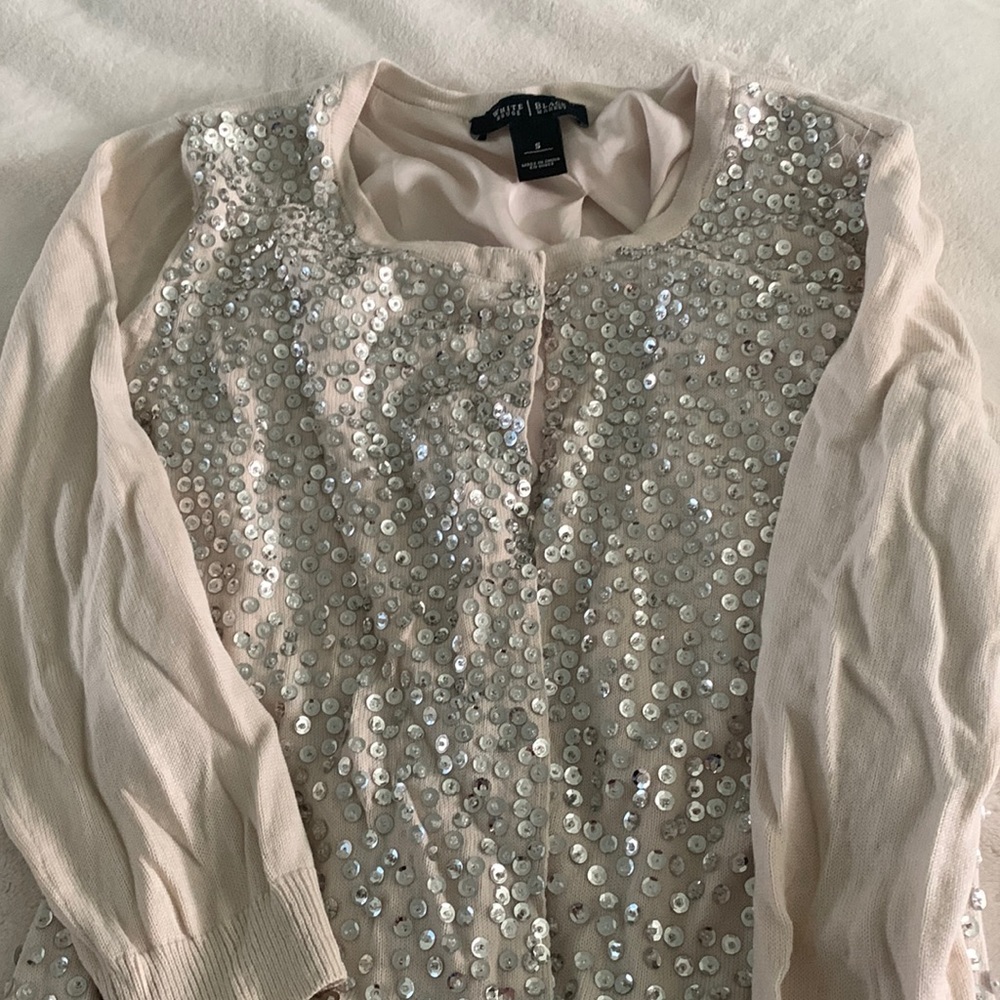 Sequin cardigan 🤍